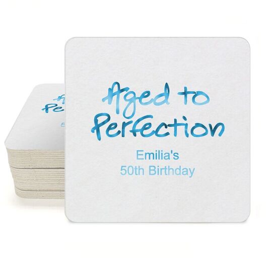 Studio Aged to Perfection Anniversary Square Coasters