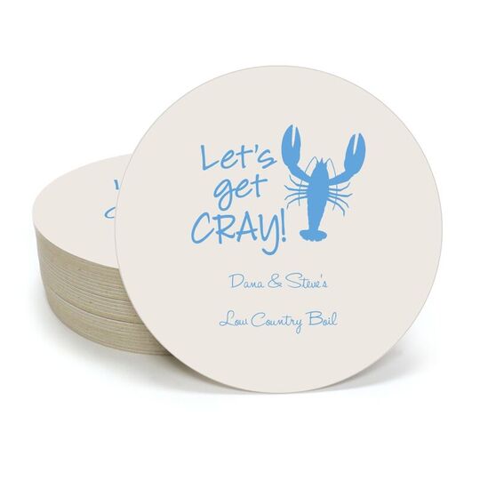 Let's Get Cray Round Coasters