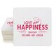 Love and Happiness Scroll Square Coasters Image 1 of 2