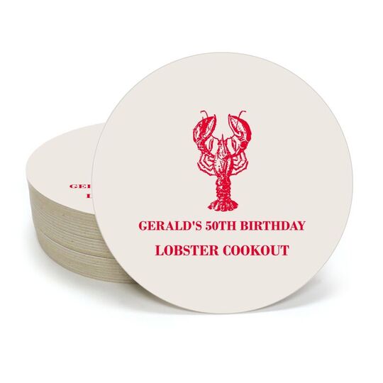 Lobster Round Coasters