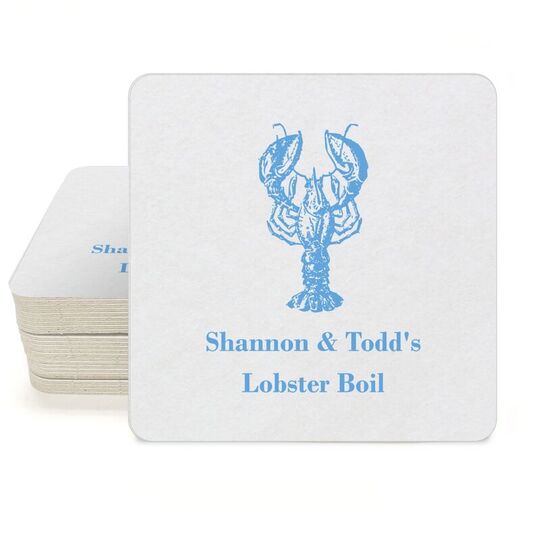 Lobster Square Coasters