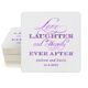 Love Laughter Ever After Square Coasters Image 2 of 6