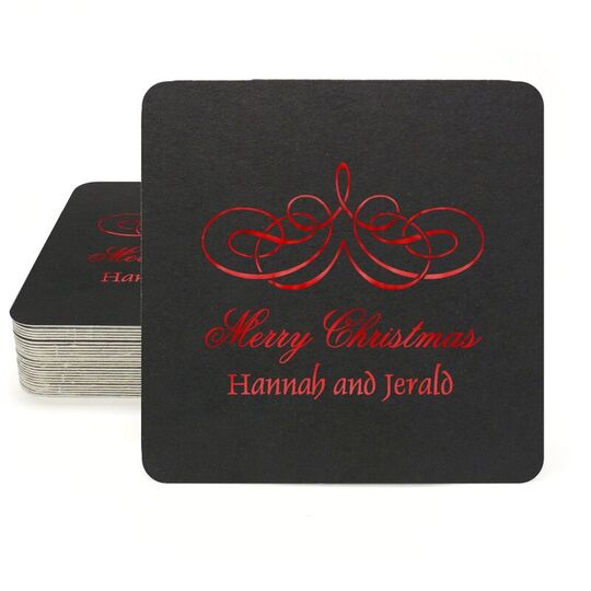Magnificent Scroll Square Coasters