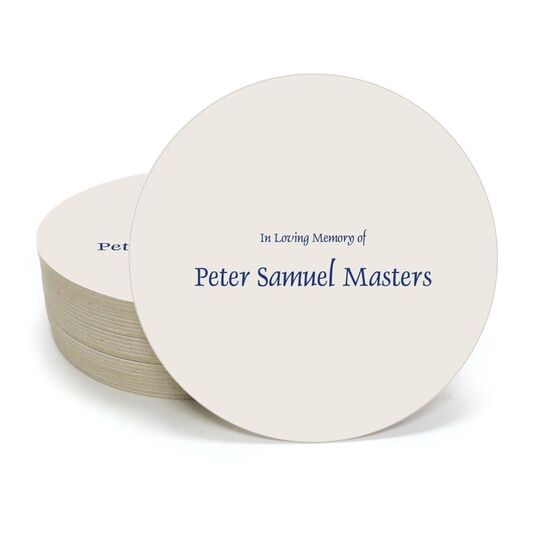 Memorial Round Coasters