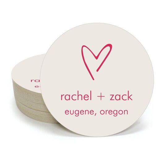 Mon Cherie Round Coasters