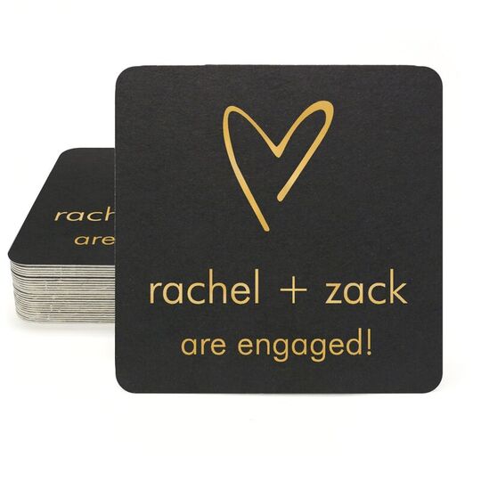 Mon Cherie Square Coasters