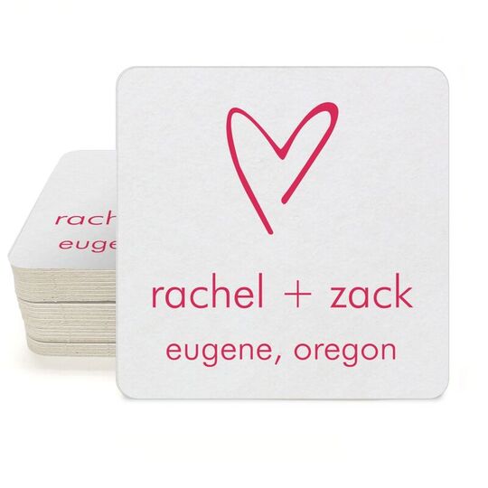 Mon Cherie Square Coasters