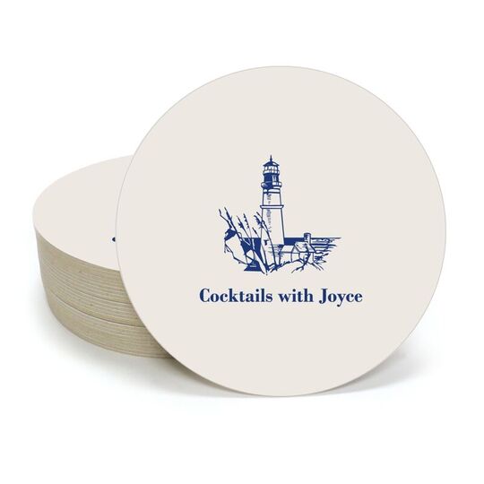 Nautical Lighthouse Round Coasters