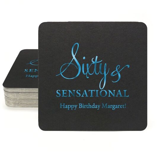 Sixty & Sensational Square Coasters