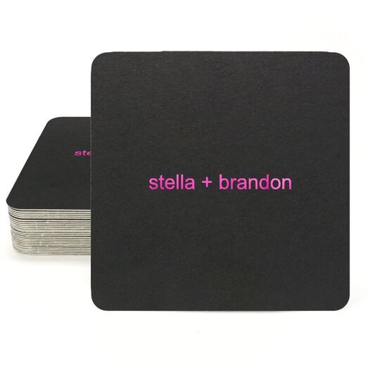 Our True Love Square Coasters