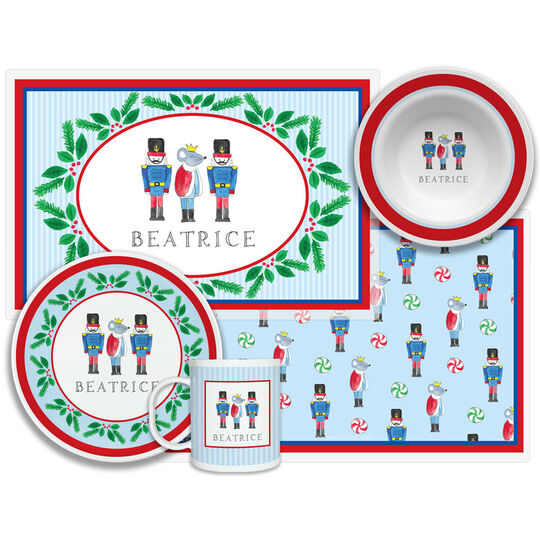 Personalized Nutcracker 4Piece Dinnerware Set