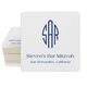 Shaped Oval Monogram with Text Square Coasters Image 2 of 2