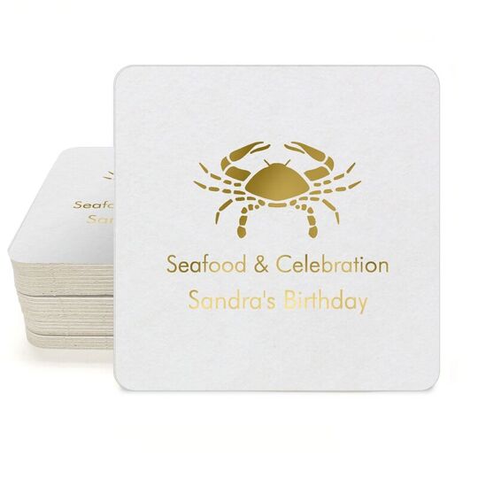 Seafood Boil Square Coasters