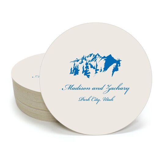 Scenic Mountains Round Coasters