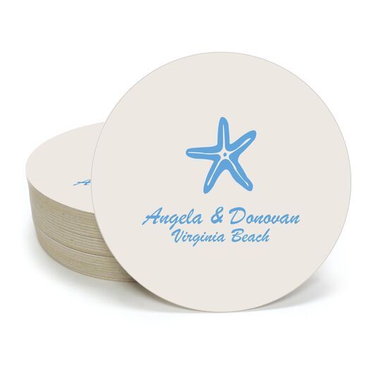 Royal Starfish Round Coasters