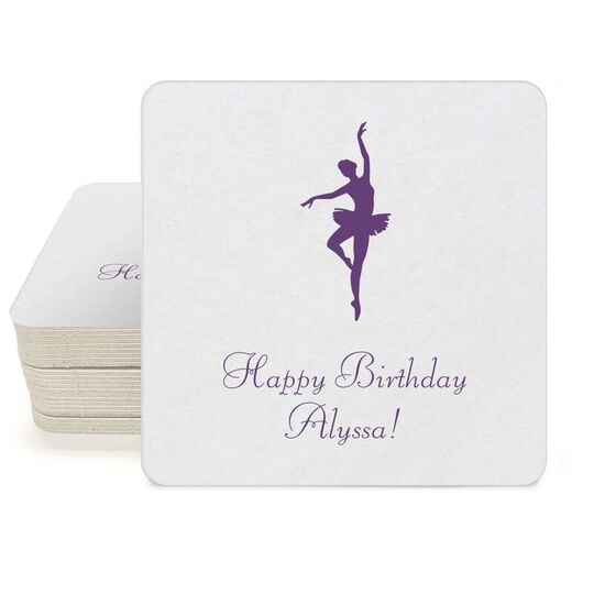 Prima Ballerina Square Coasters