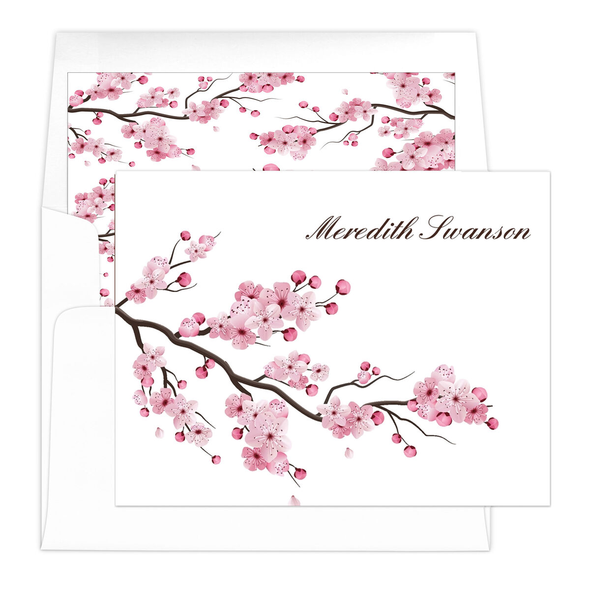 Cherry Blossom Note Cards: 12 Blank Note Cards & Envelopes (4 X 6 Inch  Cards in a Box) (Novelty)