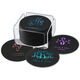 Pick Your Three Letter Monogram Style with Text Round Coasters Image 2 of 2