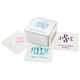 Pick Your Three Letter Monogram Style with Text Square Coasters Image 1 of 2