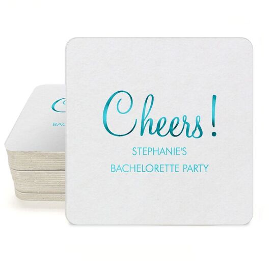 Perfect Cheers Square Coasters