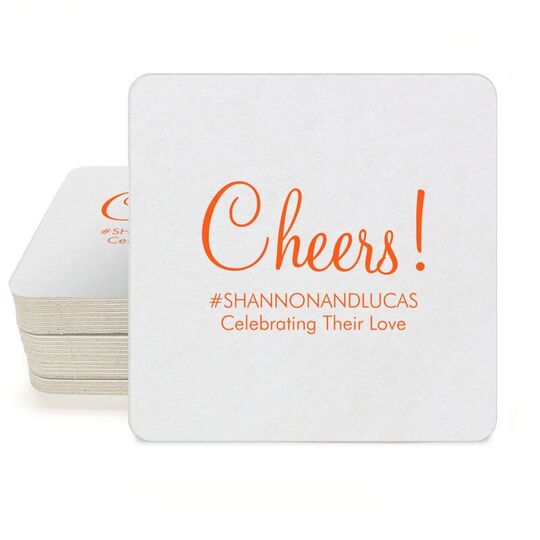 Perfect Cheers Square Coasters