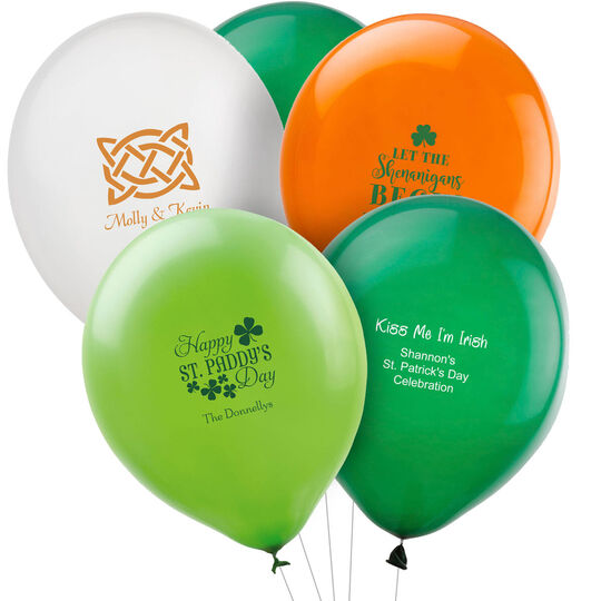 Design Your Own St. Patrick's Day Latex Balloons