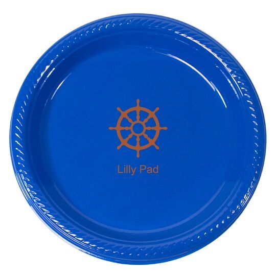 Nautical Wheel Plastic Plates