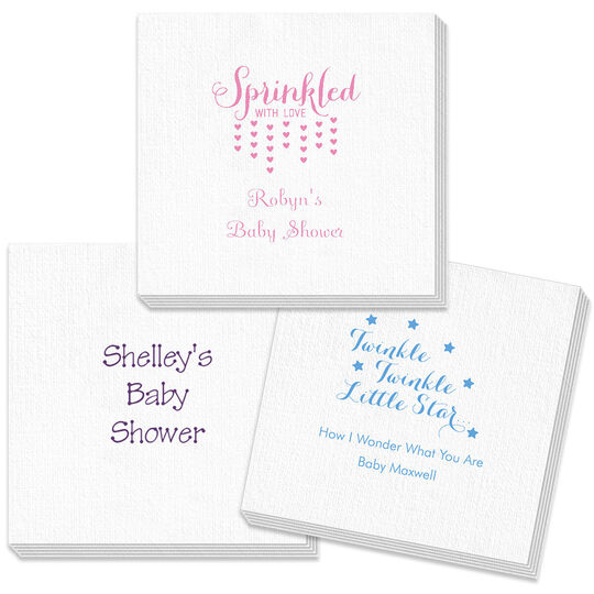 Design Your Own Baby Shower Deville Napkins