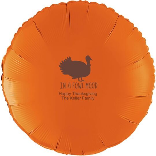 In A Fowl Mood Mylar Balloons