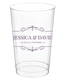 St. Regis Scroll Clear Plastic Cups Image 1 of 2