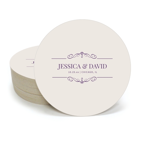 St. Regis Scroll Round Coasters