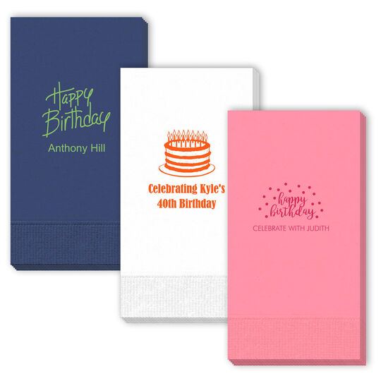 Design Your Own Birthday Guest Towels