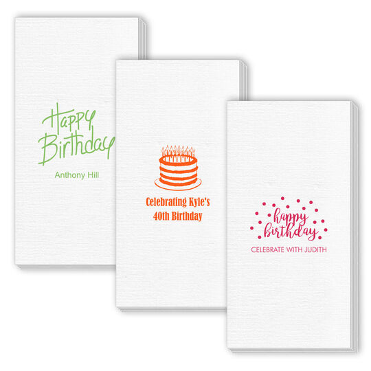 Design Your Own Birthday Deville Guest Towels