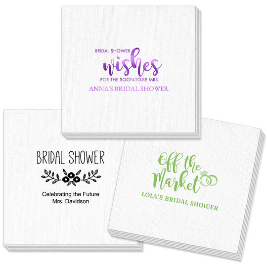 Design Your Own Bridal Shower Deville Napkins