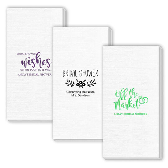 Design Your Own Bridal Shower Deville Guest Towels