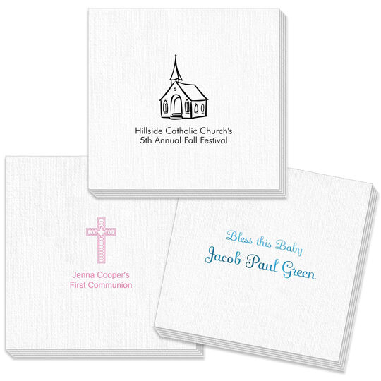 Design Your Own Christian Celebration Deville Napkins