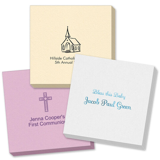 Design Your Own Christian Celebration Linen Like Napkins