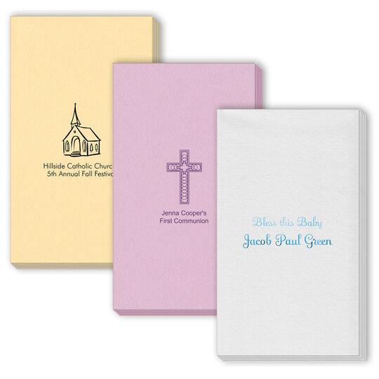 Design Your Own Christian Celebration Linen Like Guest Towels