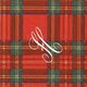 Royal Plaid Caspari Napkins Image 2 of 2