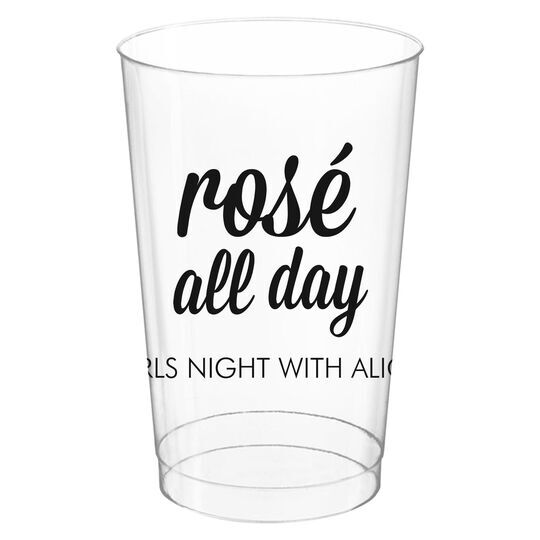 Rosé All Day Clear Plastic Cups