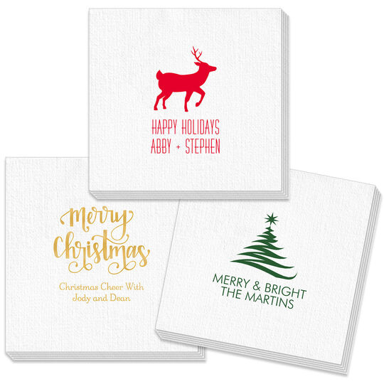 Design Your Own Christmas Deville Napkins