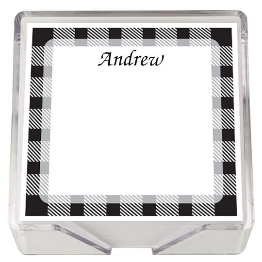 Gingham Square with Holder