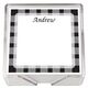 Gingham Square Memo with Acrylic Holder Image 2 of 8