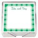 Gingham Square Memo with Acrylic Holder Image 3 of 8
