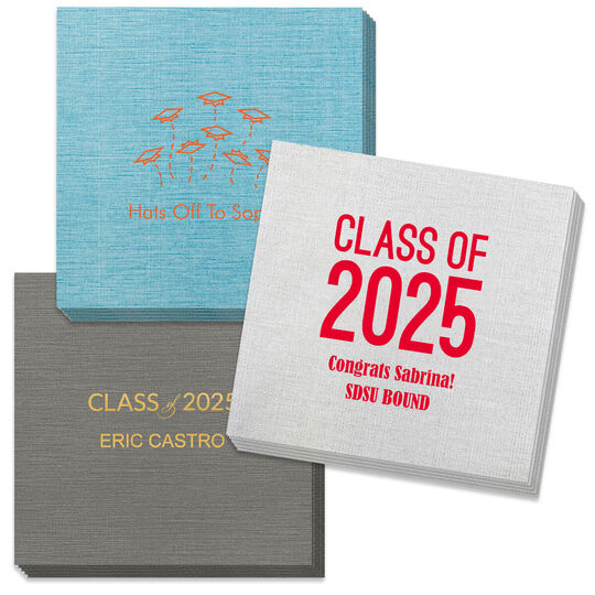 Design Your Own Graduation Bamboo Luxe Napkins