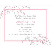 Blush Tiny Blossoms Small Invitations