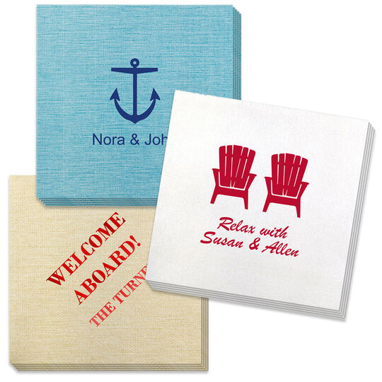 Design Your Own Nautical Theme Bamboo Luxe Napkins