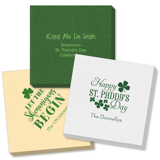 Design Your Own St. Patrick's Day Linen Like Napkins