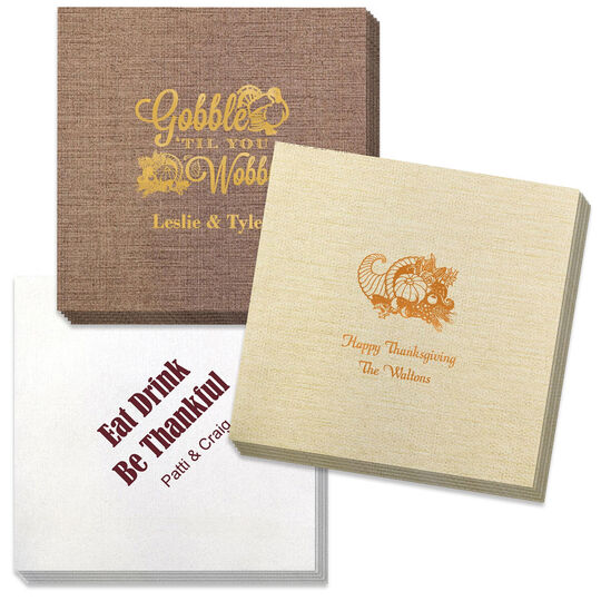 Design Your Own Thanksgiving Bamboo Luxe Napkins