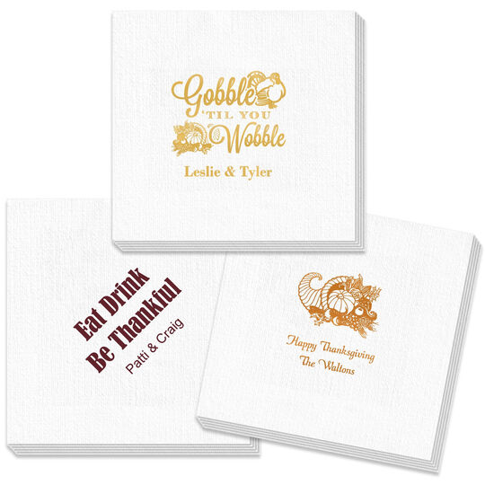 Design Your Own Thanksgiving Deville Napkins